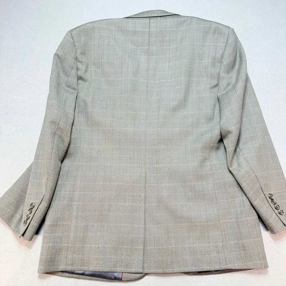 Pendleton Wool Blazer Herringbone Plaid Two Button‎ Sport Coat 42 Short,Business